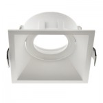 Foco empotrar Konica Cuadrado 90x90mm, para Lámpara GU10/MR16 Blanco ó Negro